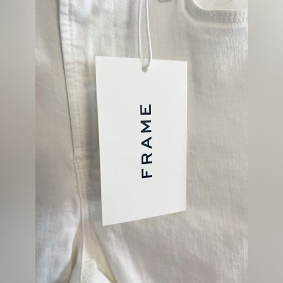 FRAME Le High Skinny Jeans in White 32 NWT - Picture 8 of 11